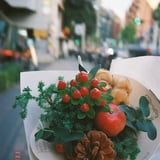 クリスマスっぽい花束