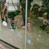 on glass