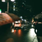 雨の日に