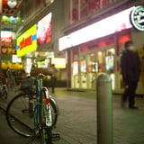 夜の自転車を