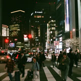 夜の交差点