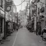 北千住の街並みを