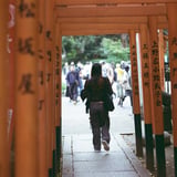 鳥居を抜けて