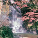 虹のかかる滝