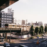 夕暮れ時と電車