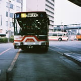 頭端式バスターミナルから見た風景