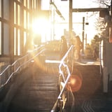 Departure of morning glow
