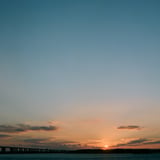 浜名湖の夕暮れ
