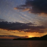 故郷の夕暮れ