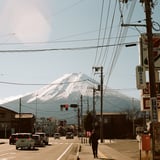 富士山とセブンイレブン