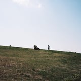 休日の堤防