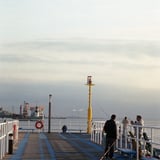 工場地帯の釣り桟橋