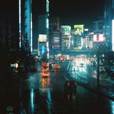 雨の新宿