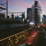 夕焼けの終わり際