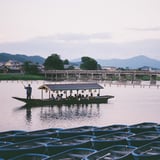夕暮れの嵐山