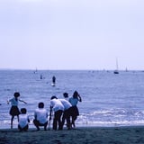 江ノ島にて。
