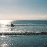 鵠沼海岸にて。