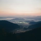 越前町の夜明け