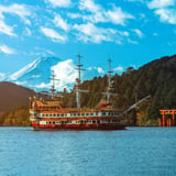 芦ノ湖と富士山 – 船旅の景色 ⛴️🏔️