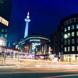 京都市と京都タワー
