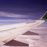 機内より