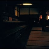 地芝居の舞台　　　加子母　　明治座 