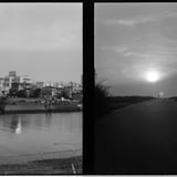 2016.2.15 夕刻、河口付近を散策する