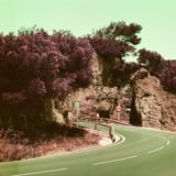 カーブのある道