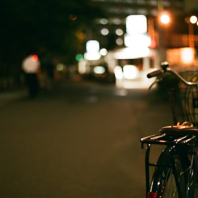 自転車を