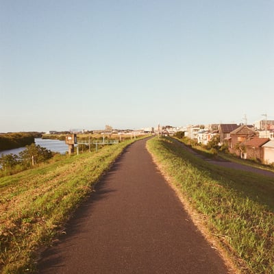 秋の夕暮れに