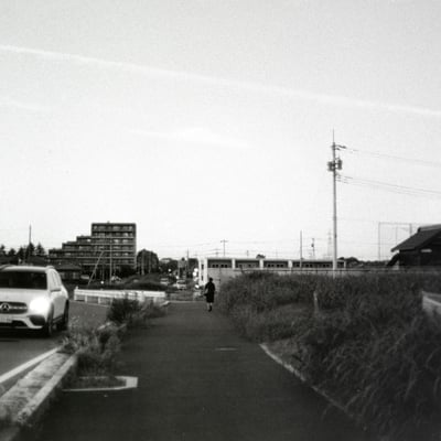 夕暮れ時に