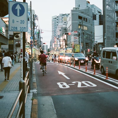 夏の夕暮れ時