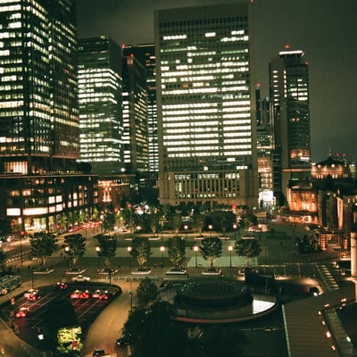 東京駅を