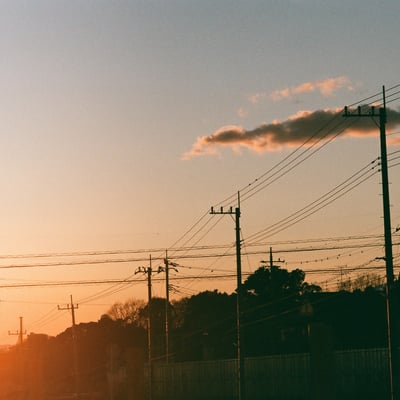 夕日の当たる雲が好き