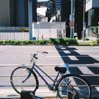 街と自転車