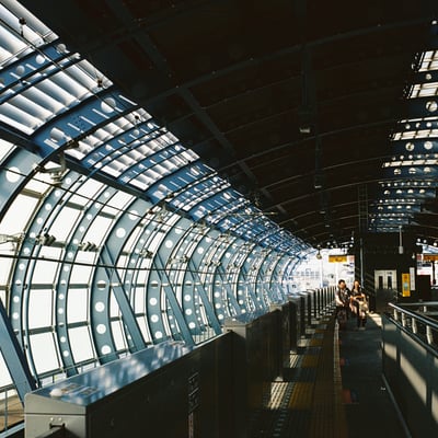 ゆめが丘駅の屋根