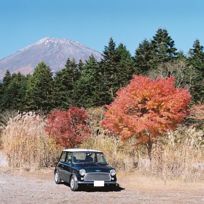 富士山と紅葉とミニ