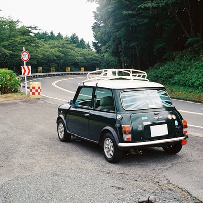 緑深い夏の箱根ターンパイクにて