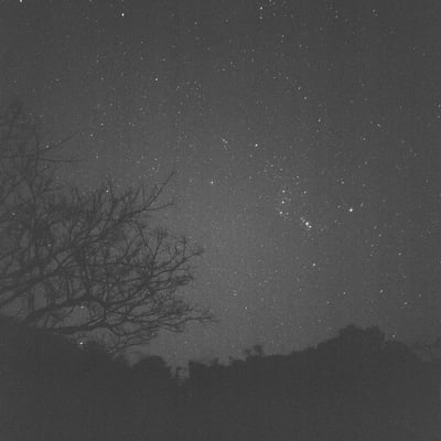 オリオン座の星景