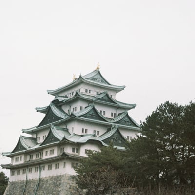 100年前のカメラで撮影した名古屋城