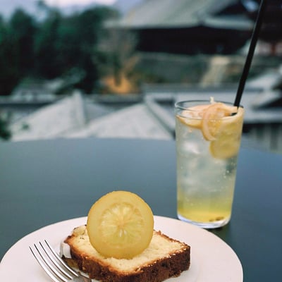 宮島を見渡せるカフェ