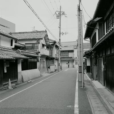 早朝の綾部