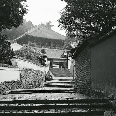古都の朝