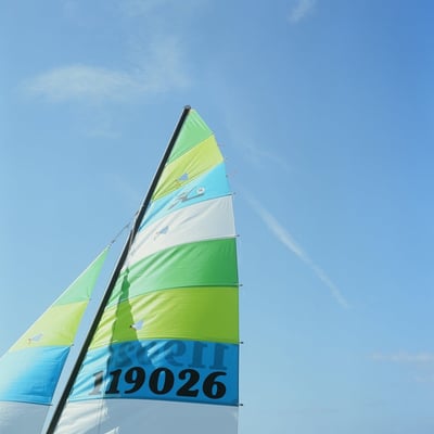 Sail under the bluesky