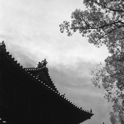 聖福寺山門　鬼瓦