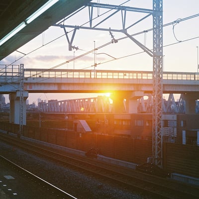 寒空に滲む陽光
