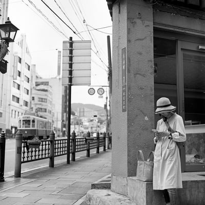 西の街にて。