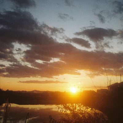 夕日
