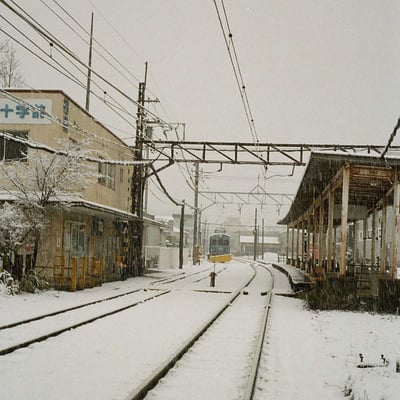 雪国の線路