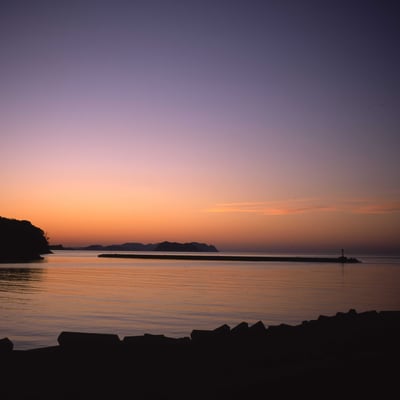 船所跡の夕暮れ